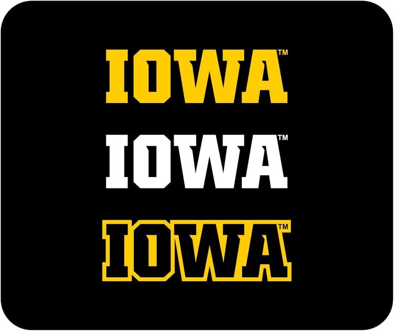 OTM Essentials Mouse Pad, Fabric, The University of Iowa Standard/Classic Black - Image 4